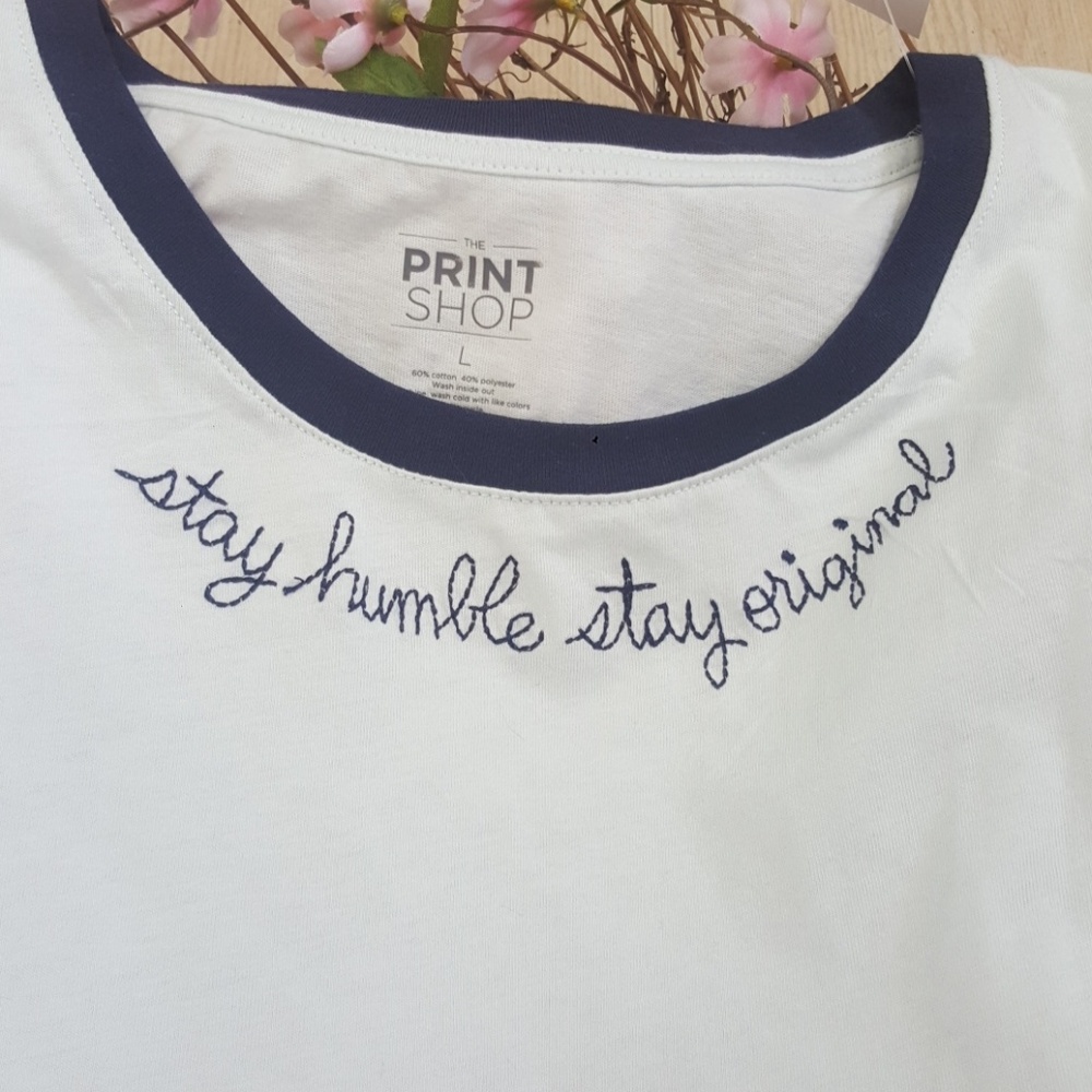 Embroidered T Shirt, very cute 😊